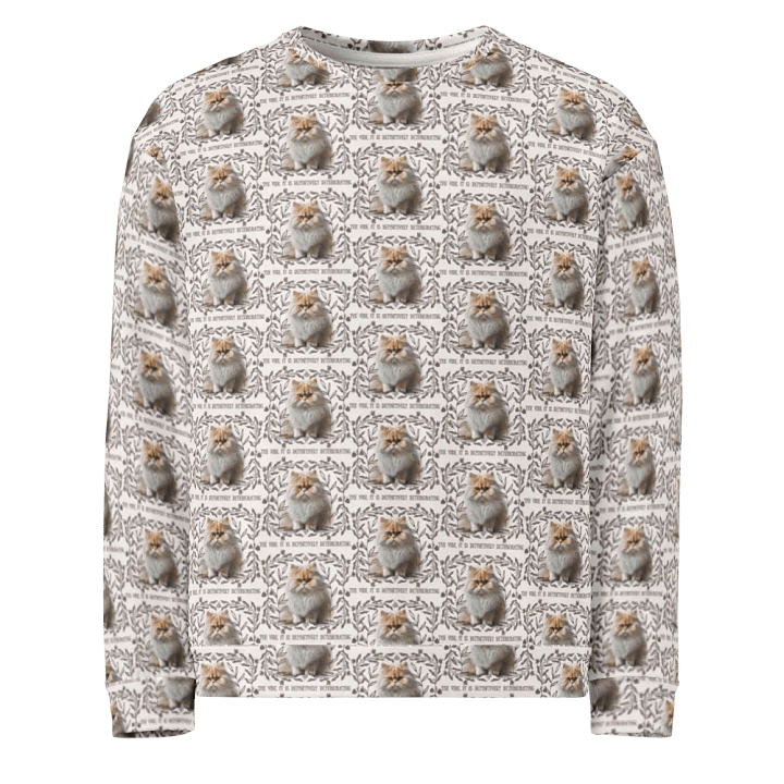KC, The Vibe Is Deteriorating (floofy cat), Sweatshirt product image (1)
