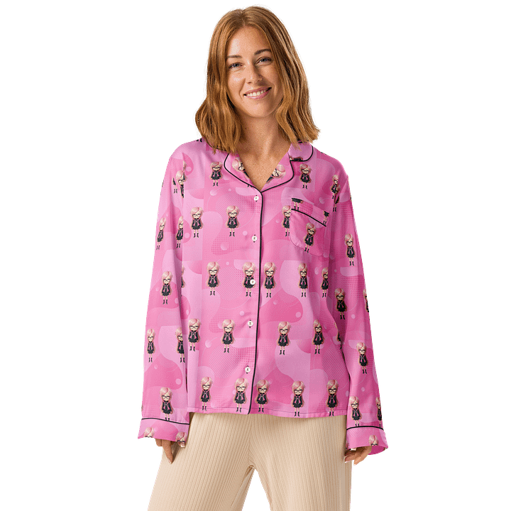 (PINK CHIBI) K Women's Long Sleeve Pajama Top product image (1)