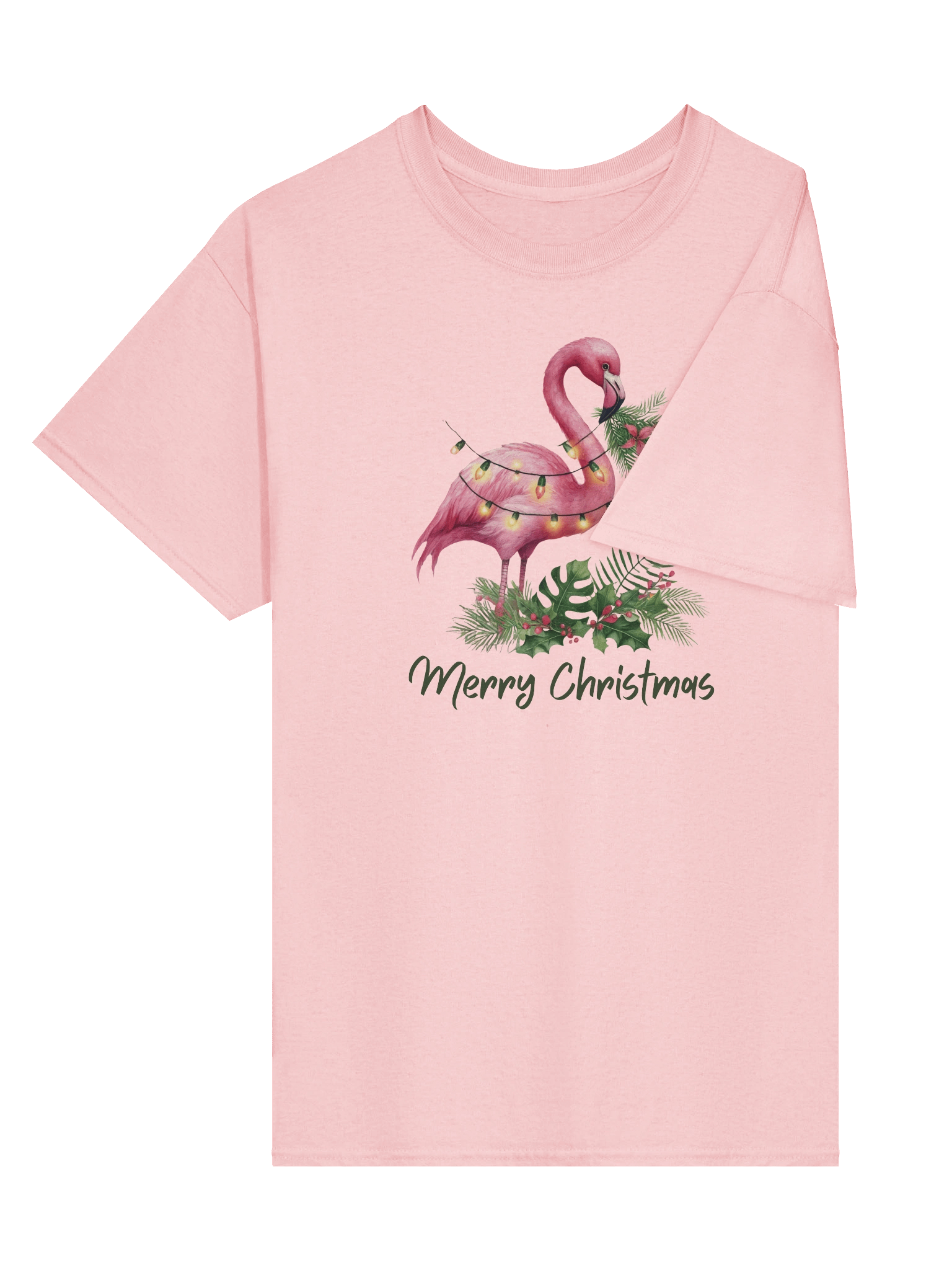 Flamingo Merry Christmas T-shirt product image (22)