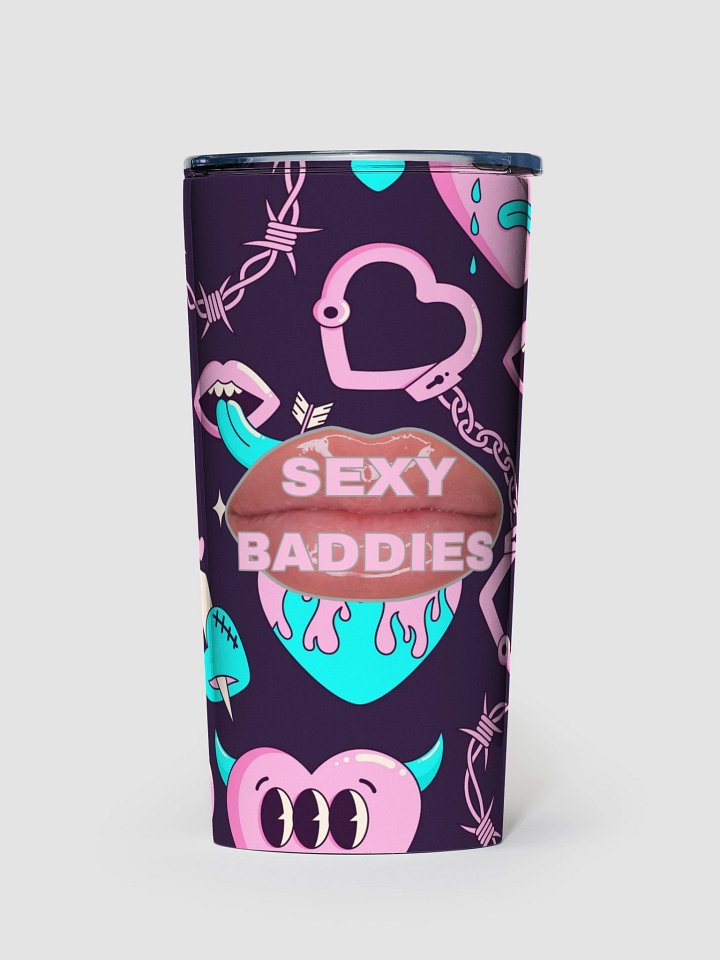 Glossy SexyBaddies Lips Stainless Steel Tumbler product image (1)