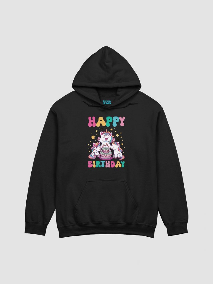 Happy Birthday (Unicorns With Birthday Cake) Hoodie product image (1)