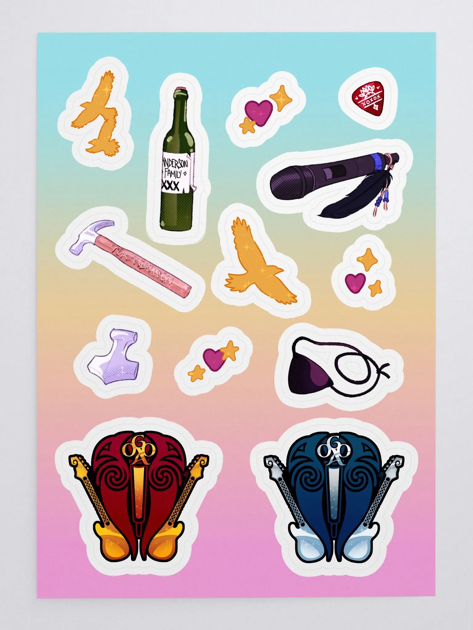 | Vinyl Sticker Sheet | Old Gods of Asgard Mini Objects product image (3)