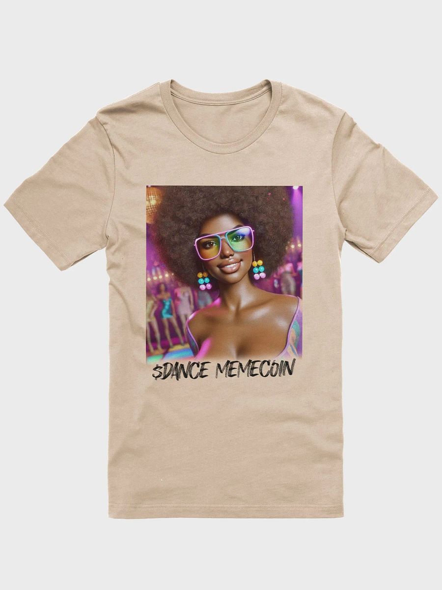 AFRO DIVA - DANCE MEMECOIN - PREMIUM TEE - TAN product image (5)