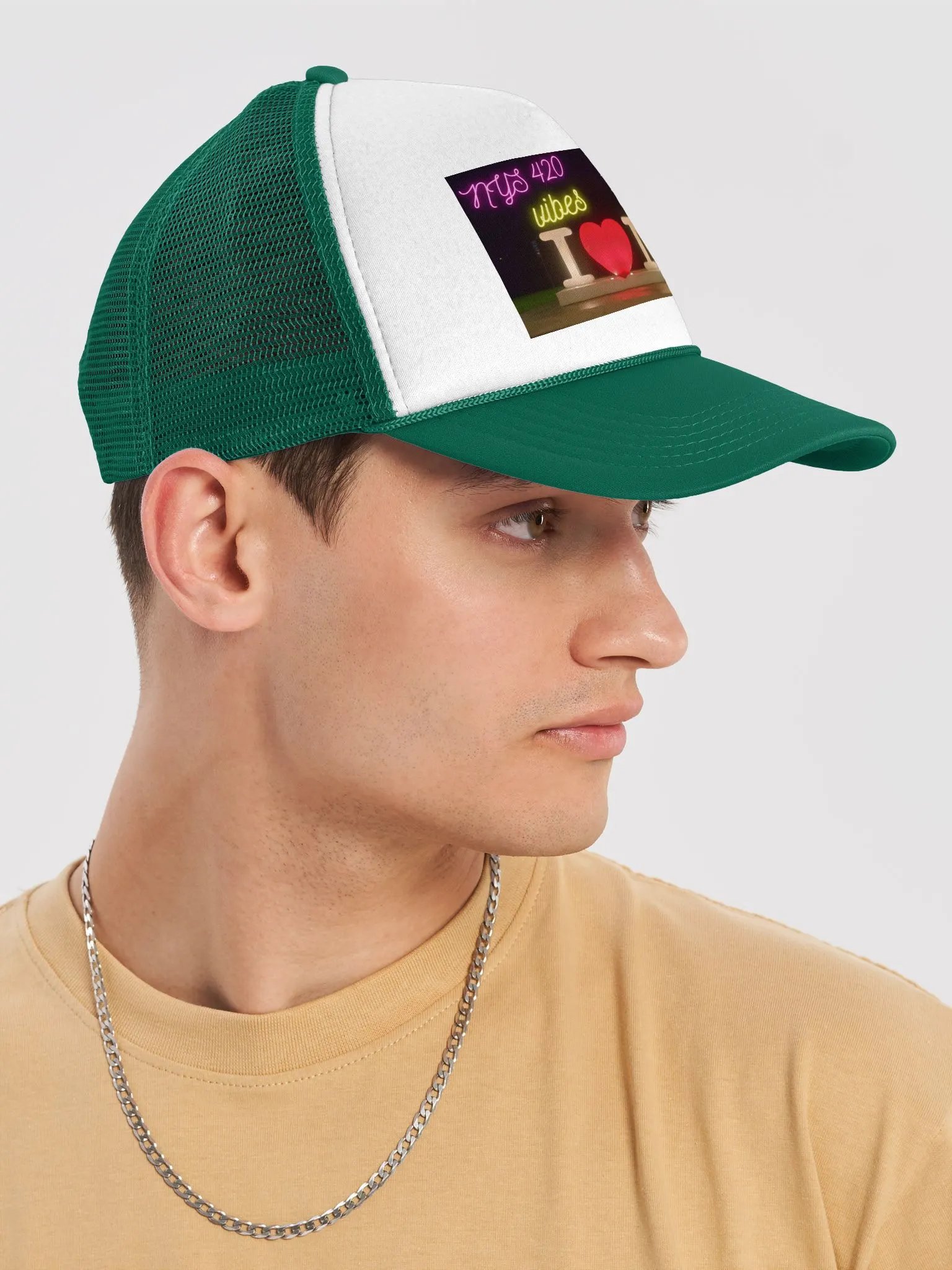 I ❤️ NY Foam Trucker Hat - NYS 420 Vibes Edition product image (21)