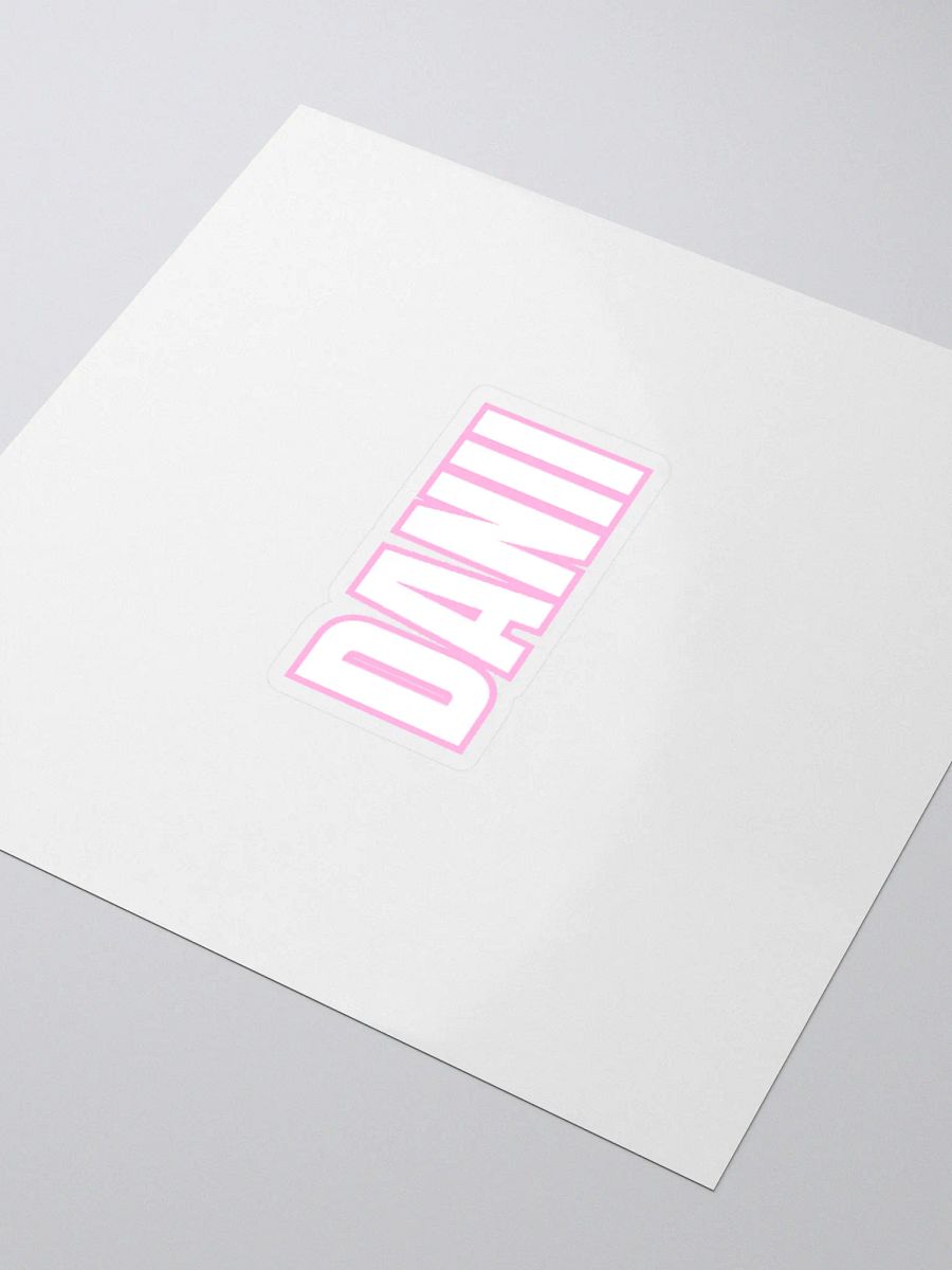 DANII WHITE PINK STICKER product image (9)