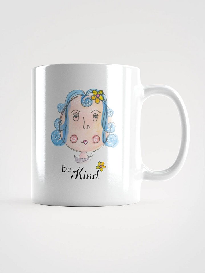 Whimsical Be Kind White Glossy Mug product image (2)