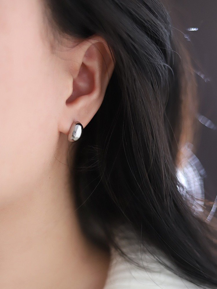 Classic Dome Stud Earrings | 18K Gold Plated product image (4)