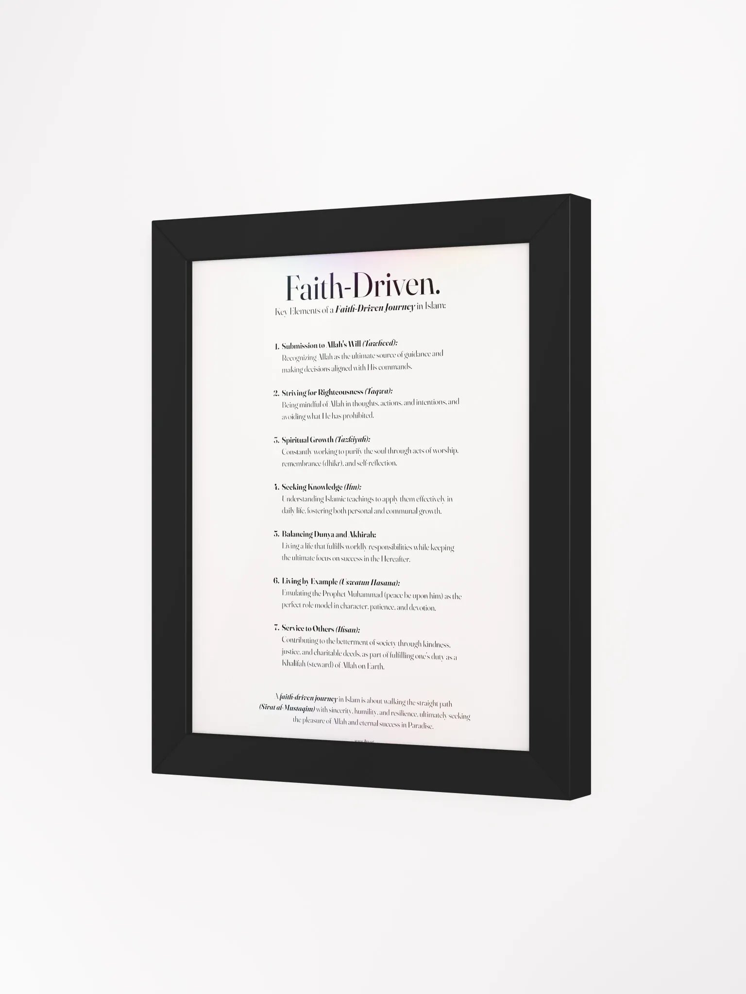 Faith Driven Journey - Black Frame product image (14)