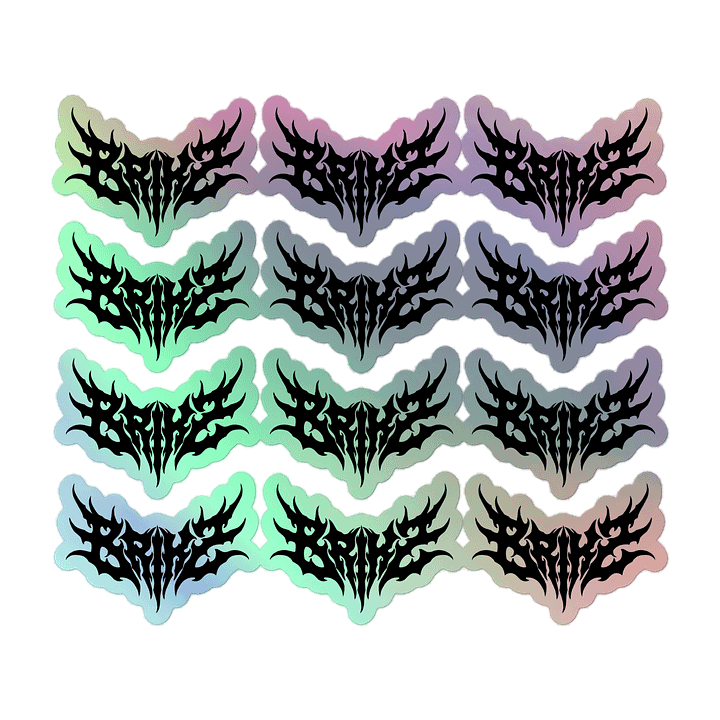 BRIKZ Holo Sticker Pack - Metal Logo (12ct) product image (2)