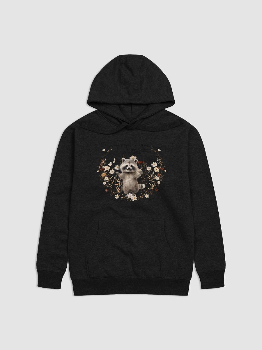 Whimsical Raccoon Floral Hoodie product image (1)