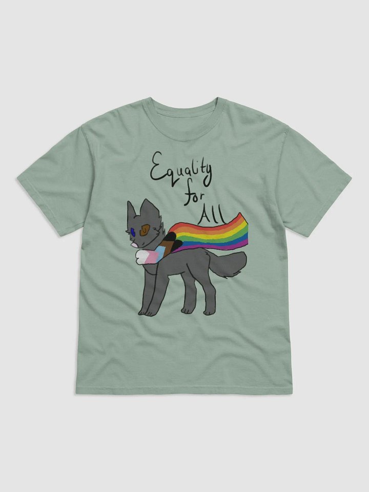 Rainbow Tail Cat Cartoon T-Shirt product image (4)