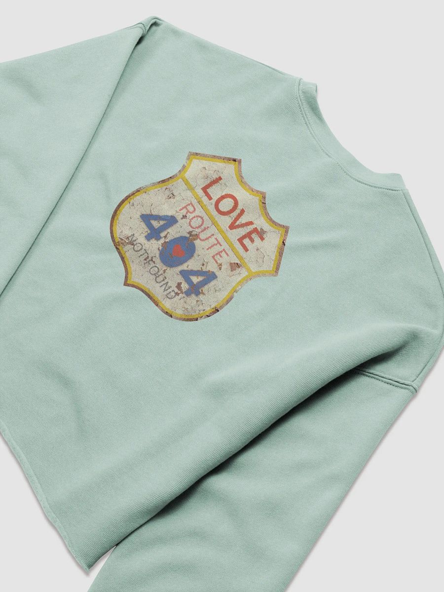 Vintage Love Route 404 (Back Print) Women's Fleece Crop Sweatshirt product image (18)