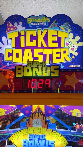 Winning a DOUBLE JACKPOT on SpongeBob Ticker Coaster!
.
.
.
.
.
#arcade #jackpot #spongebob #hijoybowl #portorchard #pnw