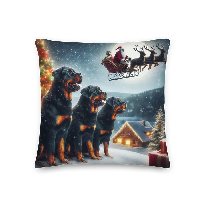 Winter Wonderland Rottweiler All-Over Print Pillow product image (3)