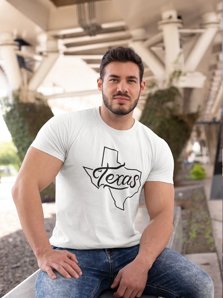 Texas Map Art Light T-Shirt product image (9)