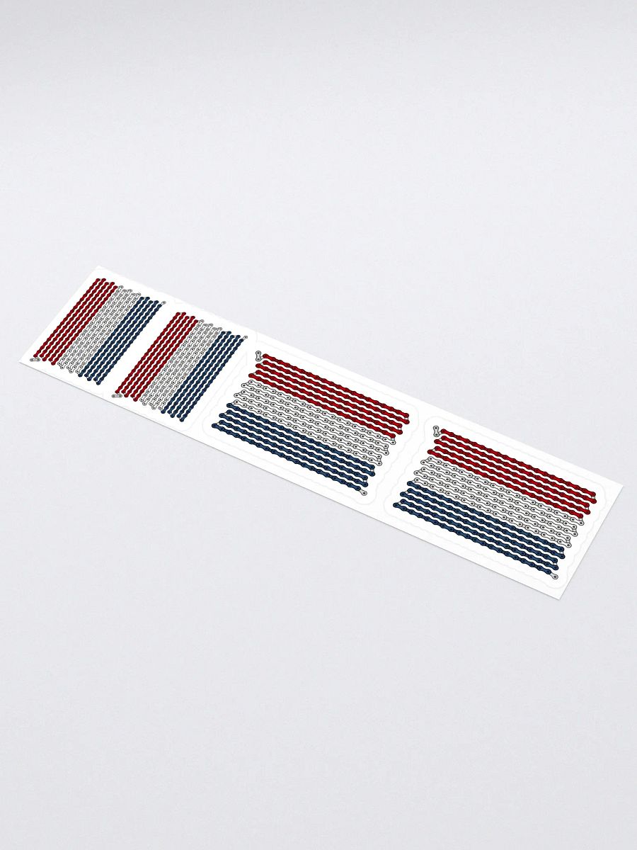 Netherlands Bike Chain Flag Stickers, Mixed Size 4 Pack product image (1)