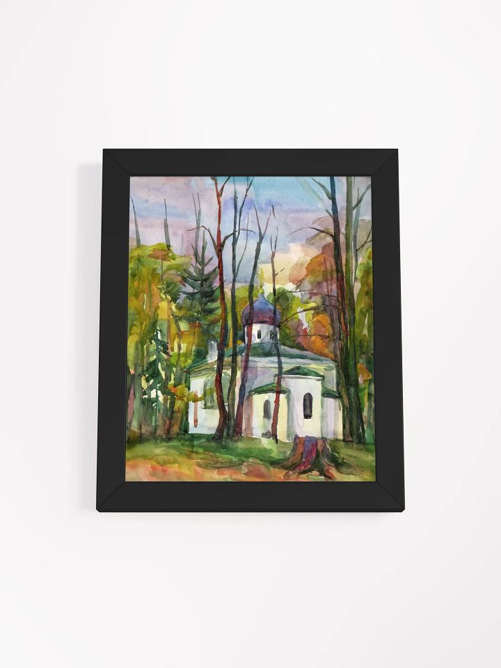 Autumn Serenity Framed Poster - Country Ancient Church product image (2)