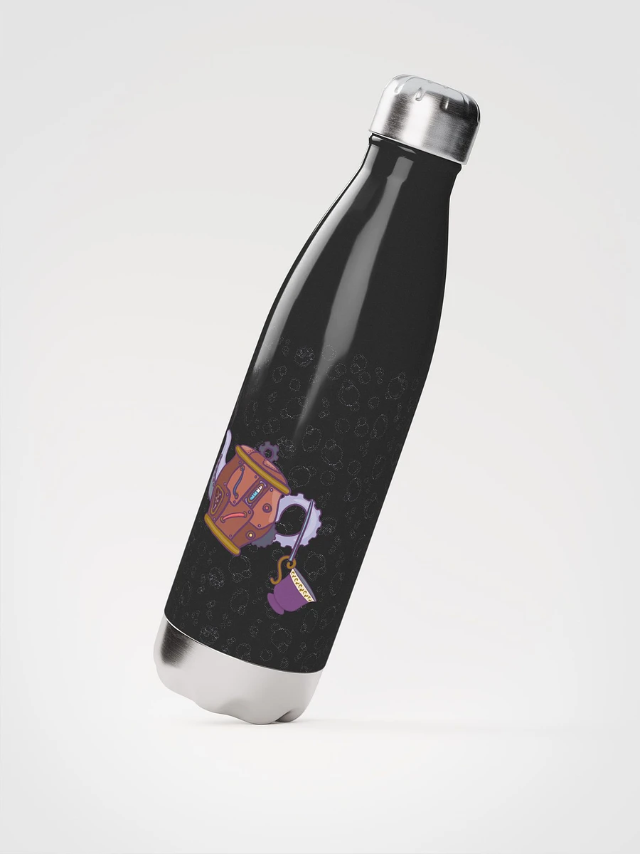 Time for Tea - Steampunk - Black Water Bottle product image (3)