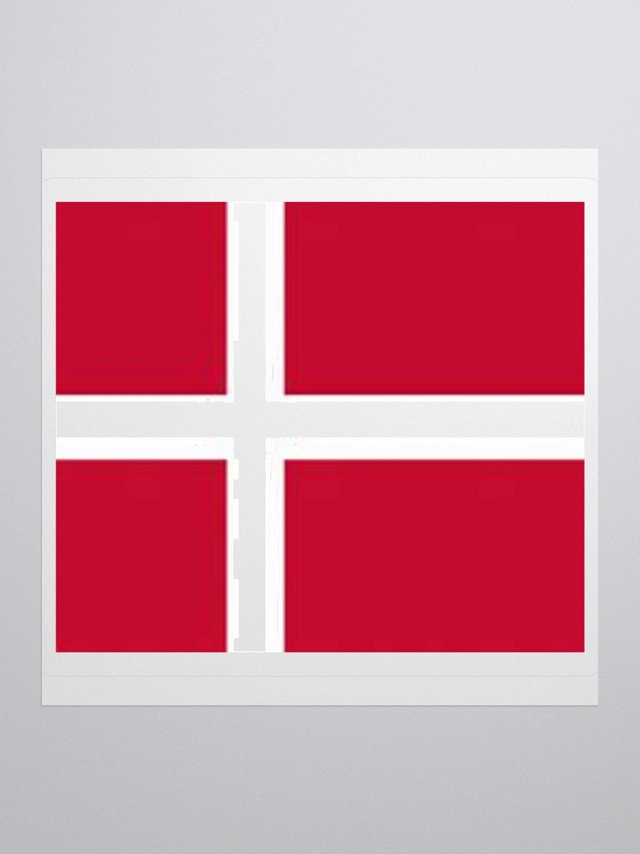 Denmark Flag Sticker | Nordic Cross Design | Durable Vinyl | 3 Sizes product image (2)