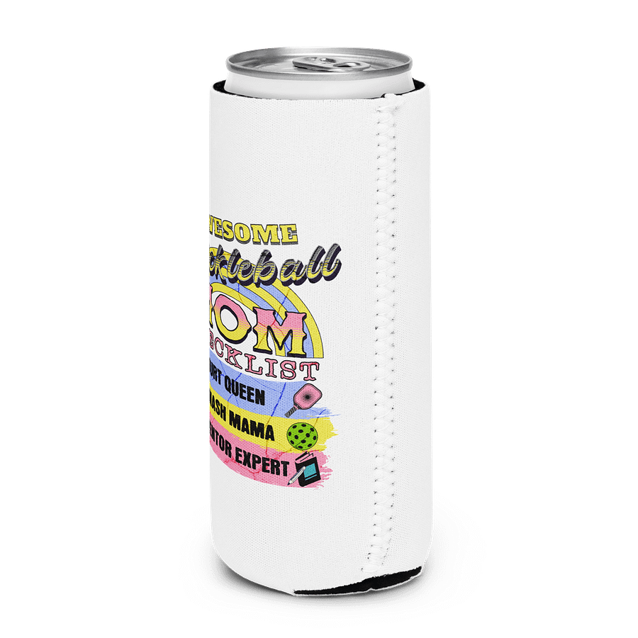 Awesome Pickleball Mom Checklist Can Cooler Checklist product image (2)