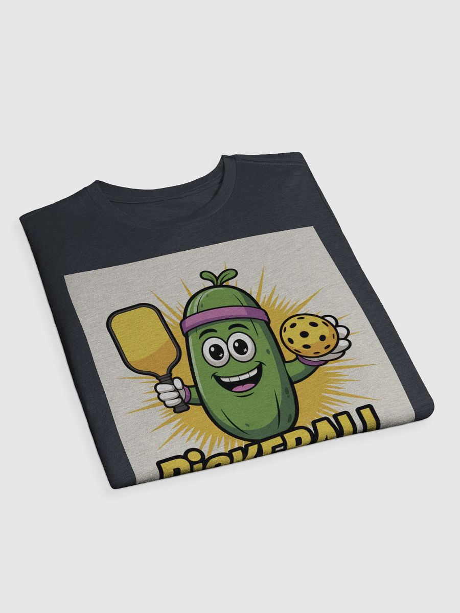 Funny Pickleball Shirt – Cartoon Pickle Character with Paddle & Ball product image (17)