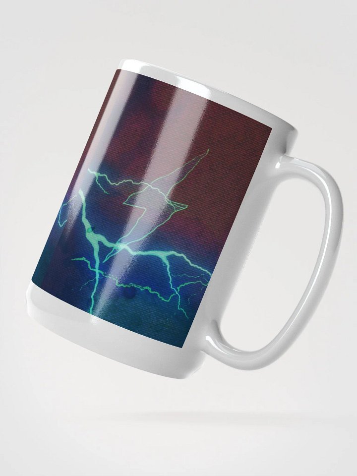 Electric Lightning White Glossy Mug product image (2)