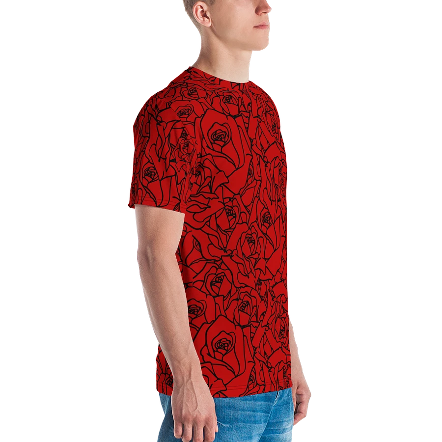 Loads of Roses · red-black crew neck t-shirt product image (17)