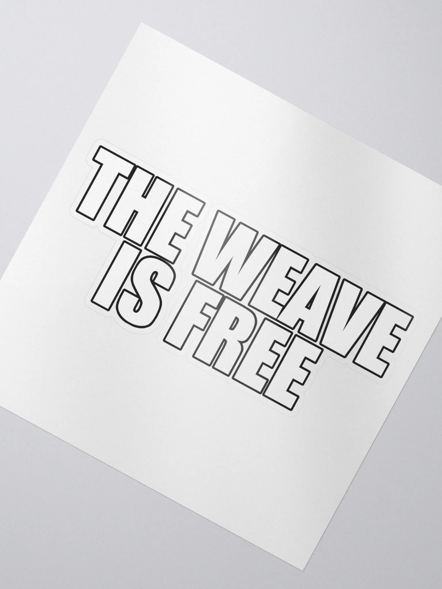 The Weave Is Free (Sticker) product image (2)