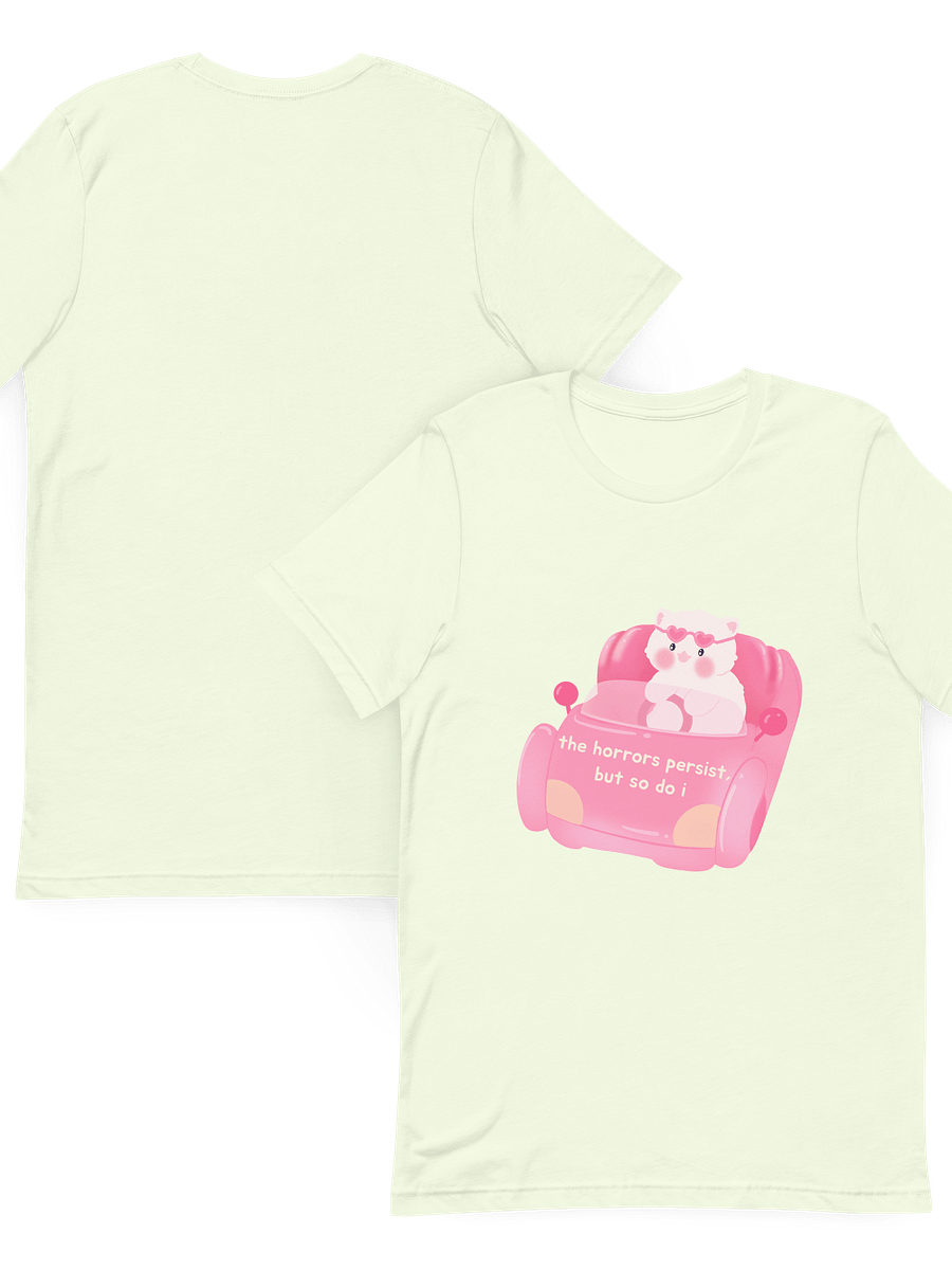 The horrors persist but so do I, Cat Soft Cotton Unisex T-shirt product image (3)