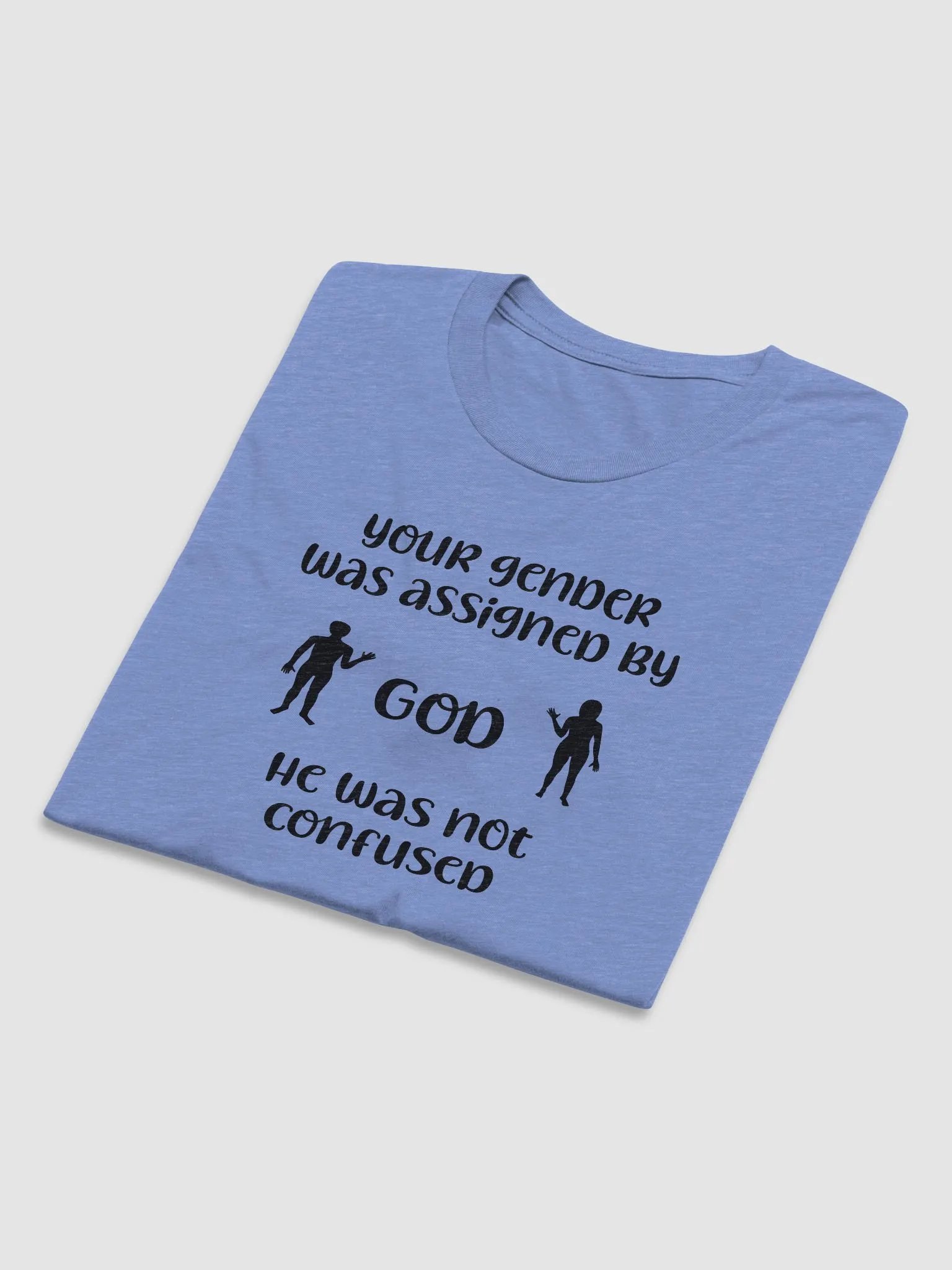 Your Gender Was Assigned by GOD. Tri-Blend Tee product image (6)