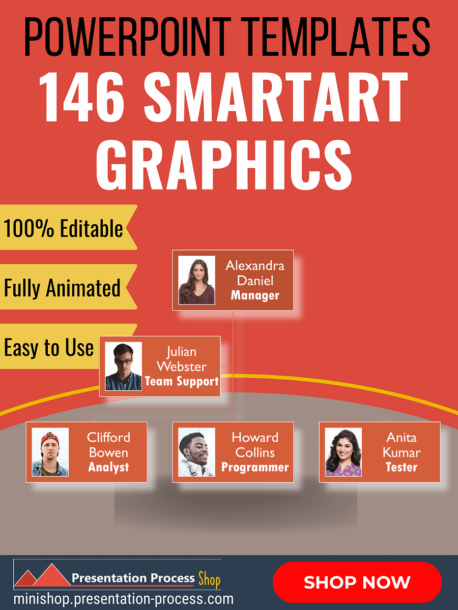 146 Prebuilt SmartArt Graphic Templates for PowerPoint product image (2)