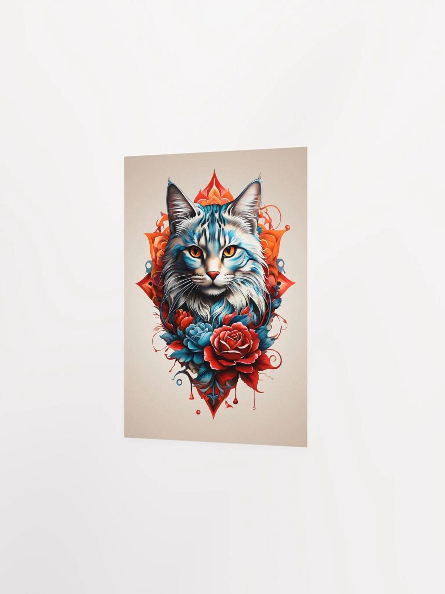 Regal Cat & Roses Poster product image (5)
