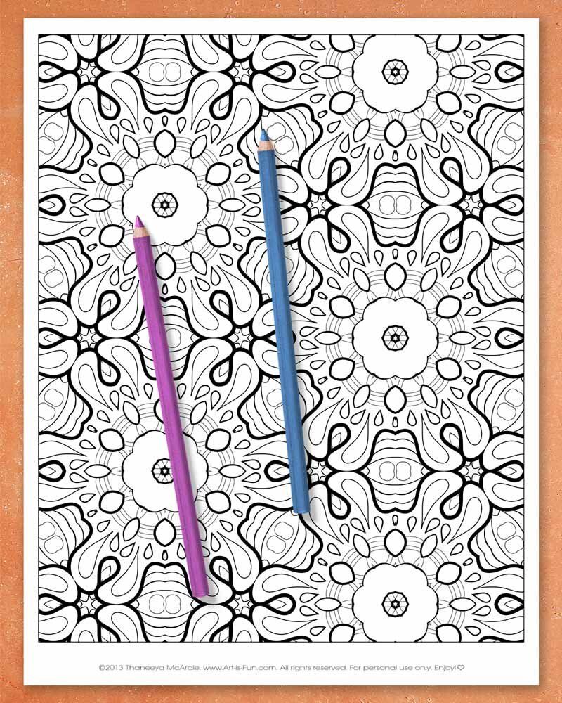 Abstract Patterns Coloring Pages product image (10)