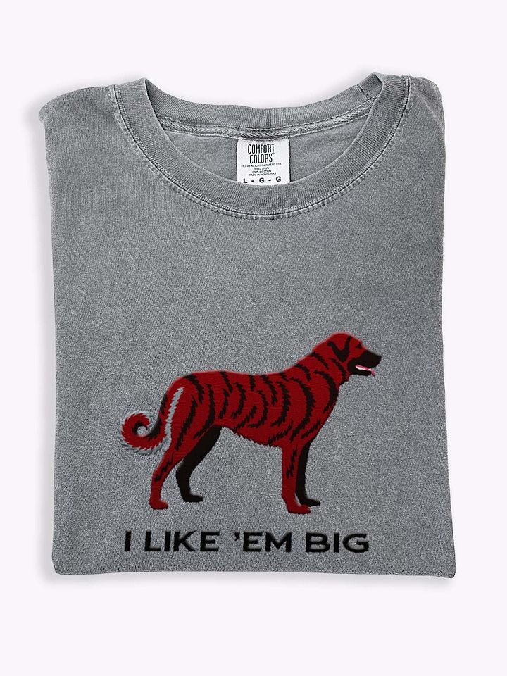 I Like 'Em Big T-Shirt(Embroidered) of an Anatolian Shepherd Dog(Red Brindle) product image (1)