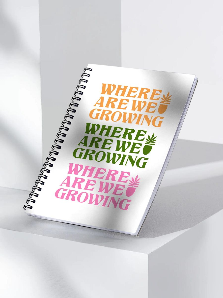 Where Are We Growing Repeating Pattern Notebook product image (4)
