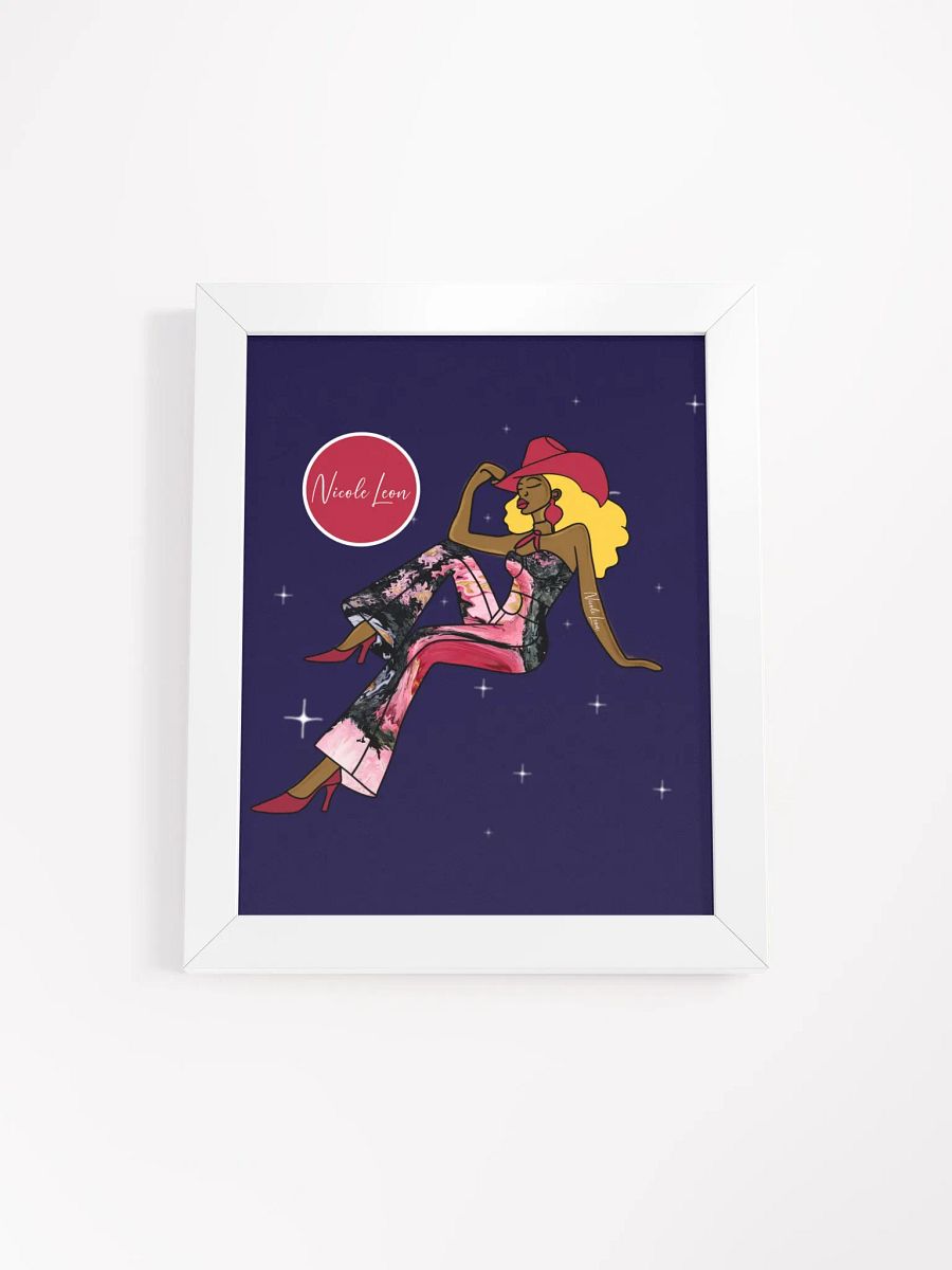 Chic Crossed Jumpsuit Matte Poster product image (1)