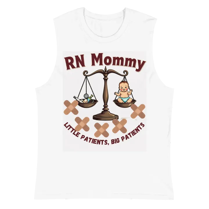 RN Mommy Balance Scale Muscle Tank product image (2)
