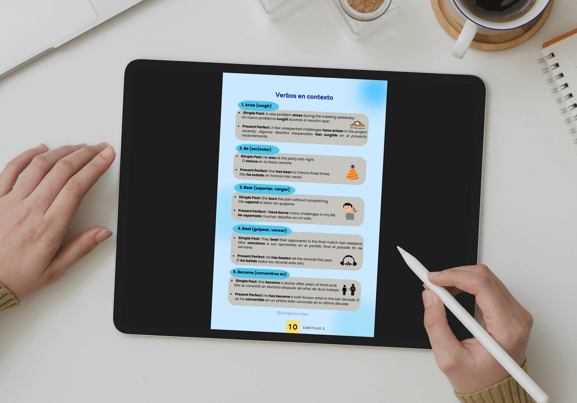 ✅💻Ebook "Domina los 100 verbos más comunes en INGLÉS"🌎 product image (4)