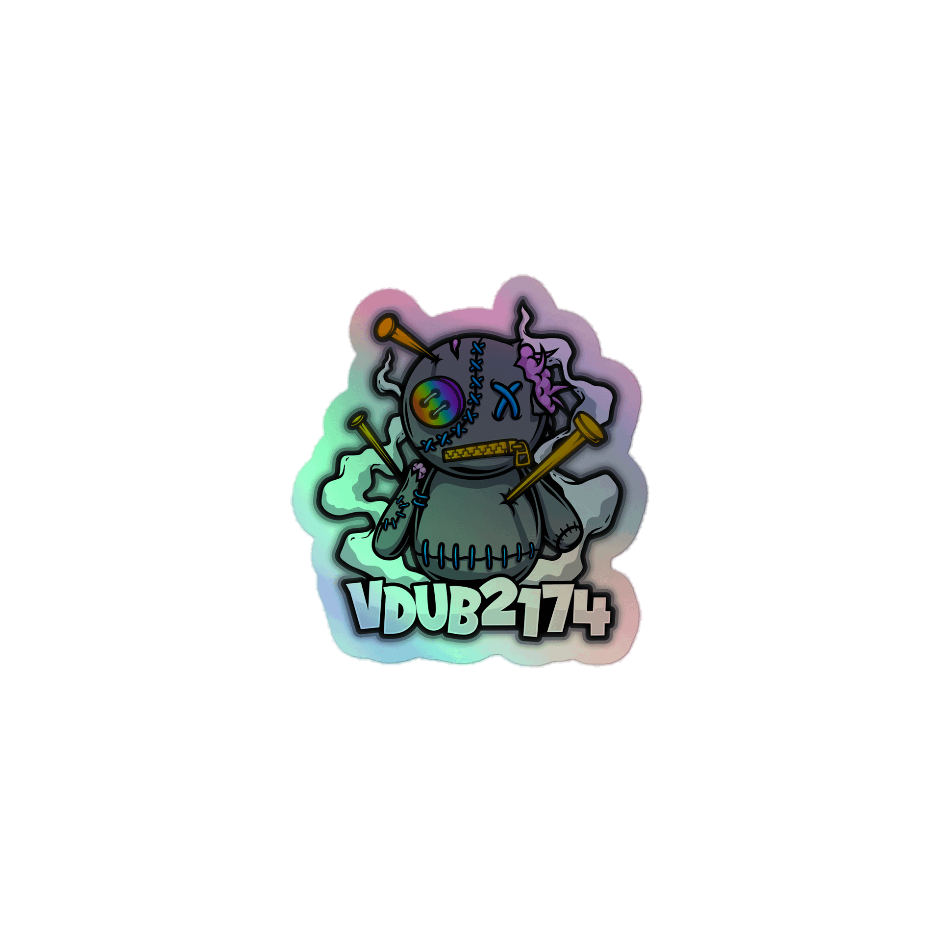 Voodoo Doll Hologram Sticker product image (1)