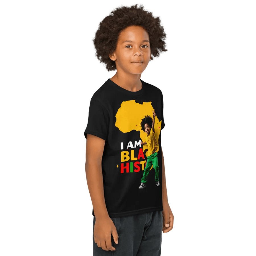 I Am Black History Kids Boys Black History Month T-Shirt product image (8)