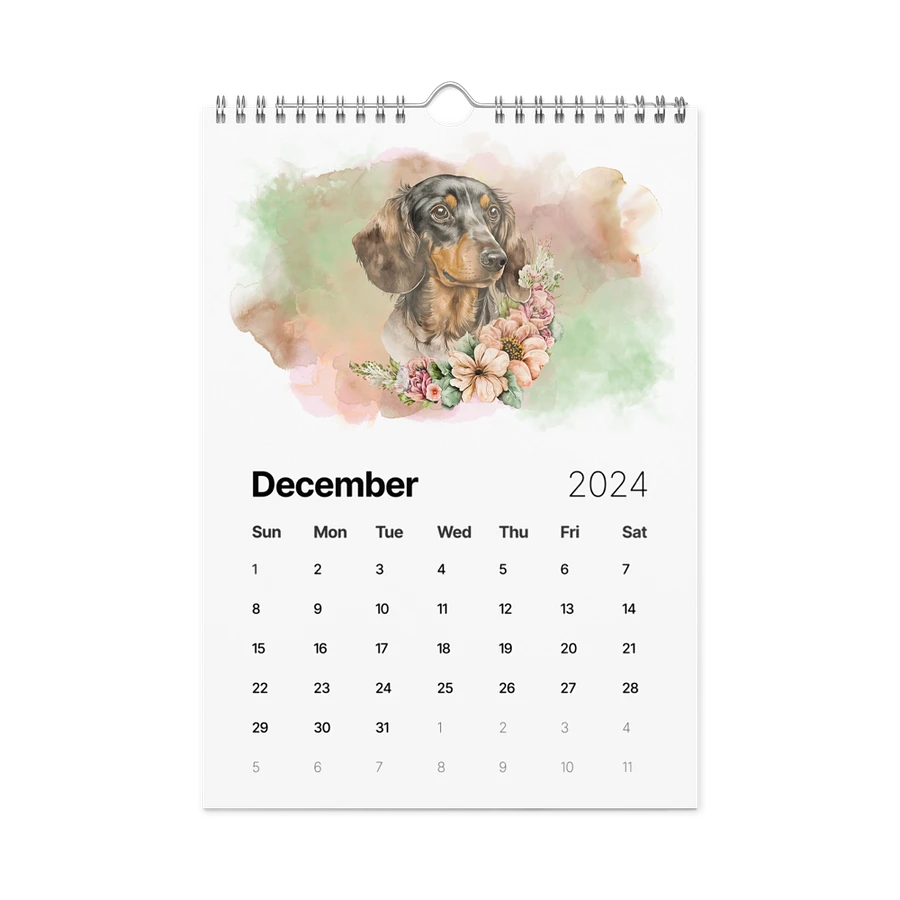 Watercolor Dogs 2024 Wall Calendar, 12 Months, Version 2 product image (17)