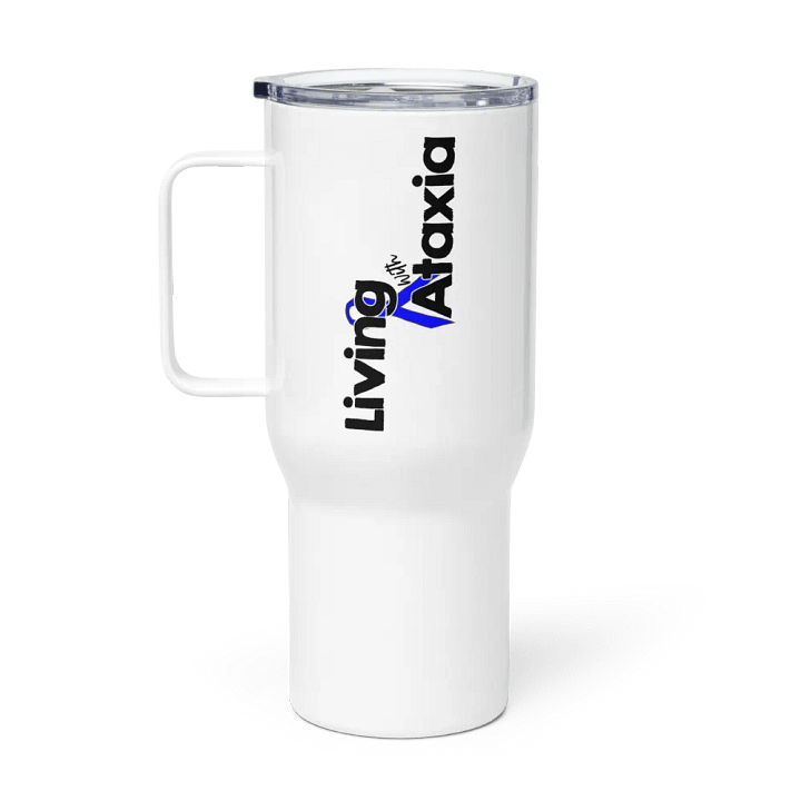 Living With Ataxia Handled Travel Mug product image (1)
