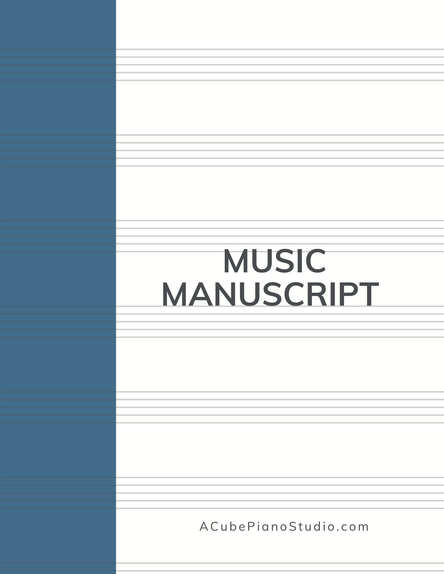 Music Manuscript Paper product image (1)