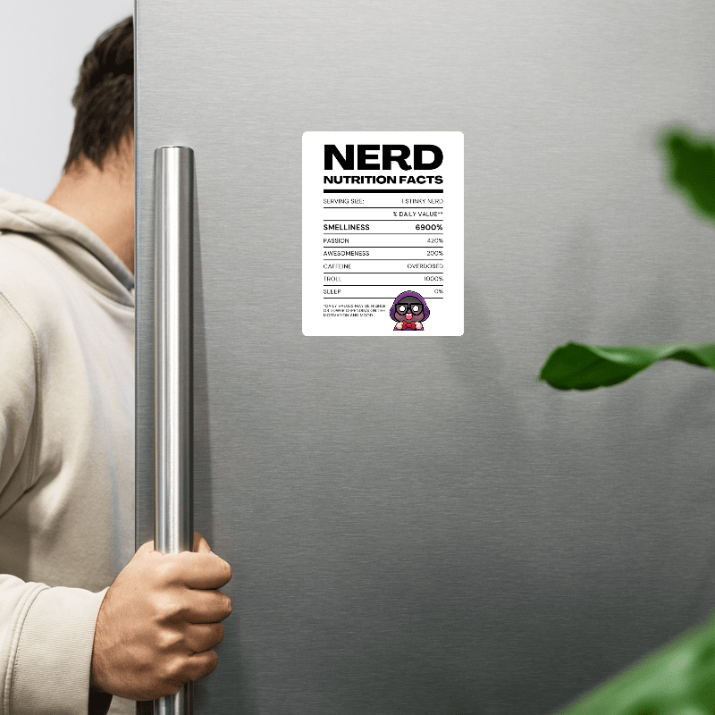 Nerd Label Magnet product image (2)