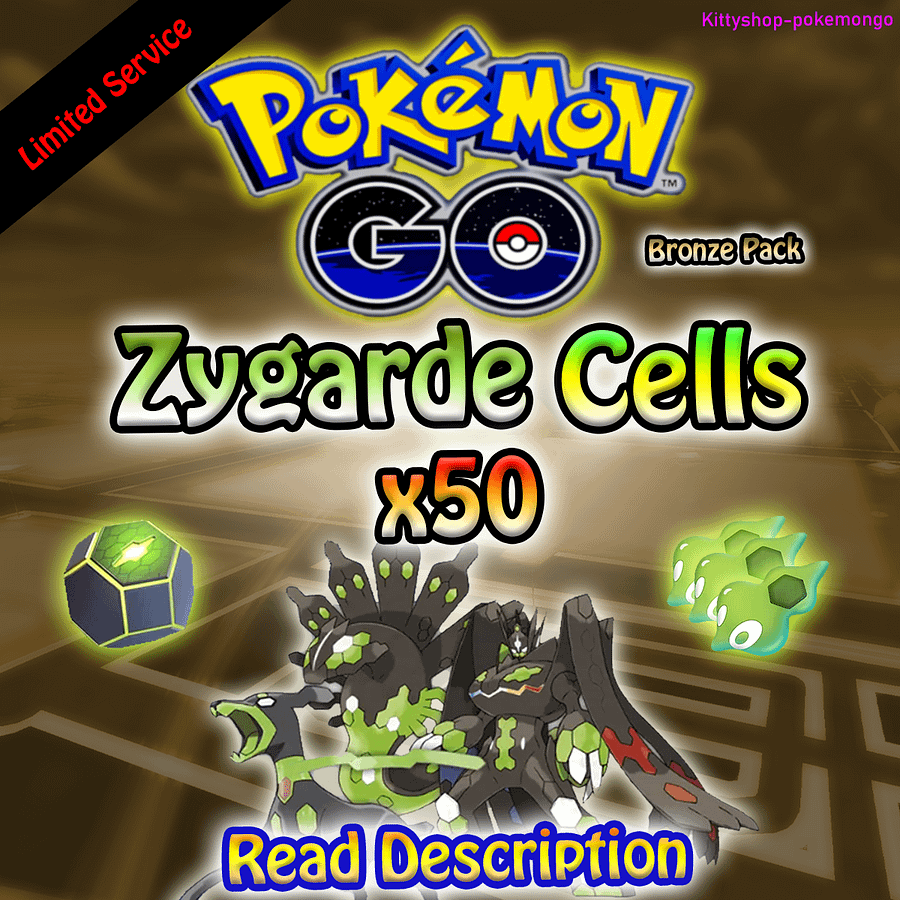 Pokémon Go! - Zygarde Cells x50 (Bronze Pack) 100% Safe - Limited Offer✅ product image (1)