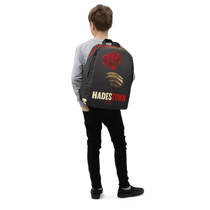 Wait For Me Red Carnation Minimalist Backpack product image (2)