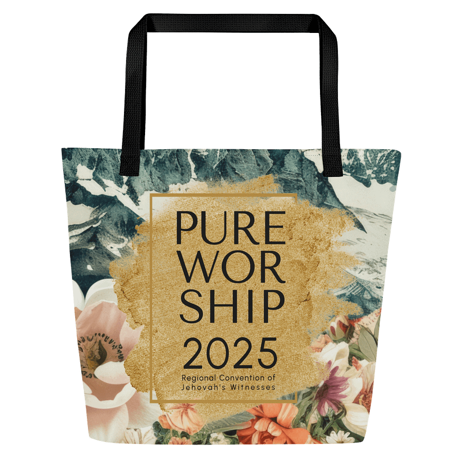 2025 "Pure Worship" Floral Mountain Tote Bag product image (1)
