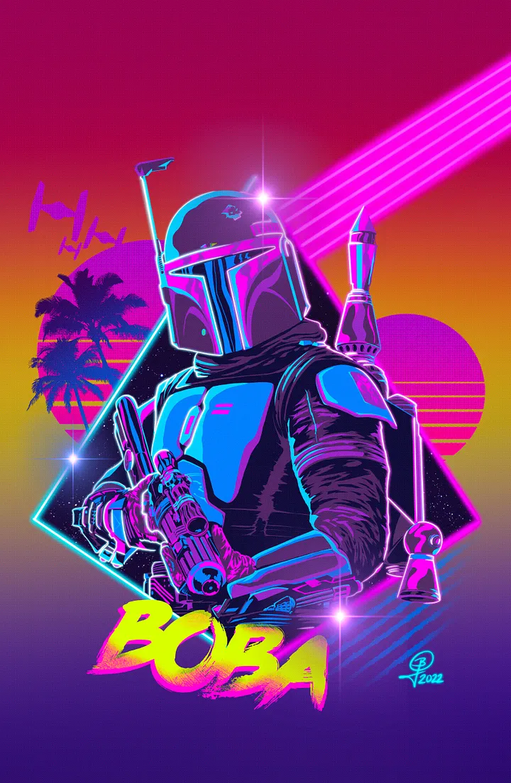 Synth-Boba Digital Art product image (1)