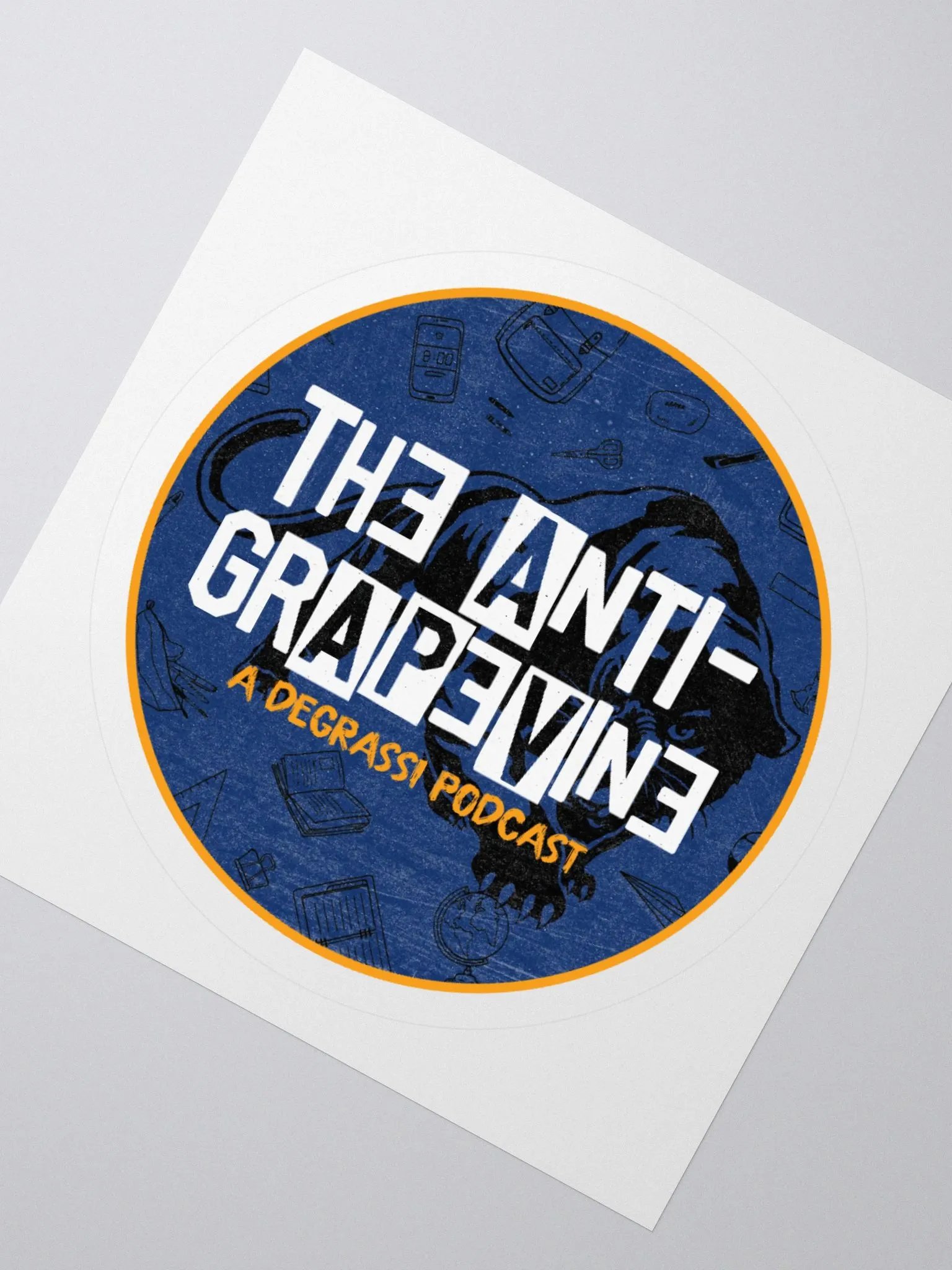 Anit-Grapevine Circle Logo Sticker product image (6)