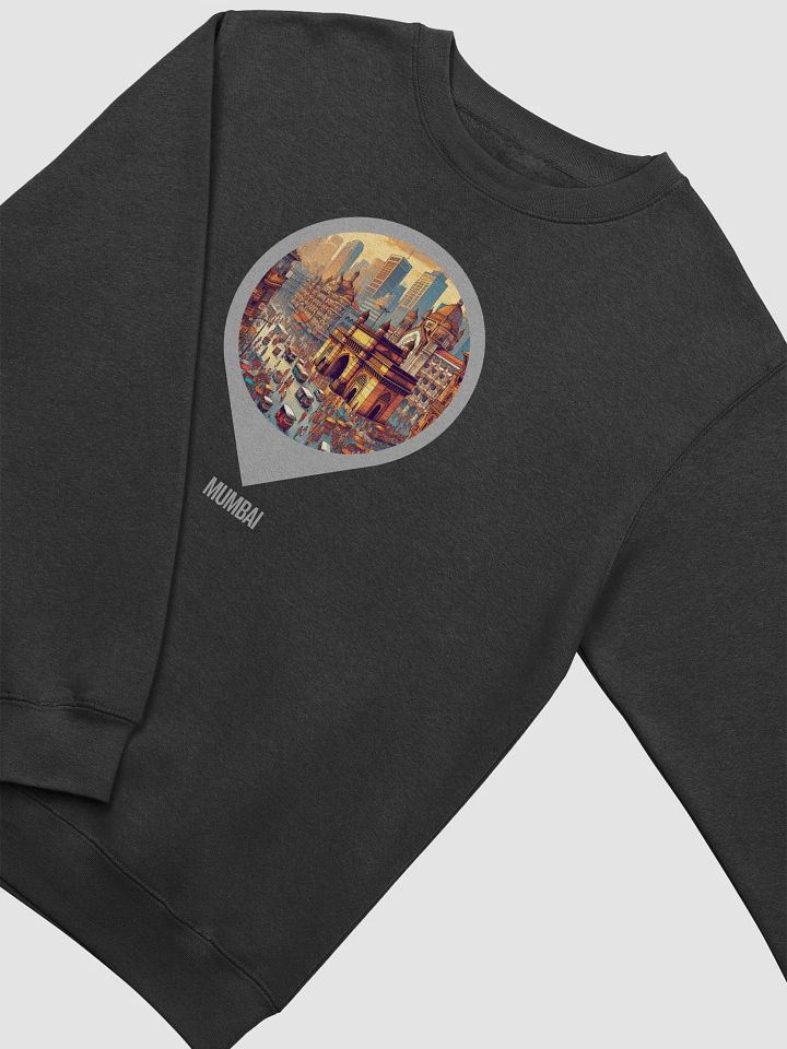 Urban Vibes Illustrated Crewneck Sweatshirt | AI Design: Mumbai, Indien product image (1)